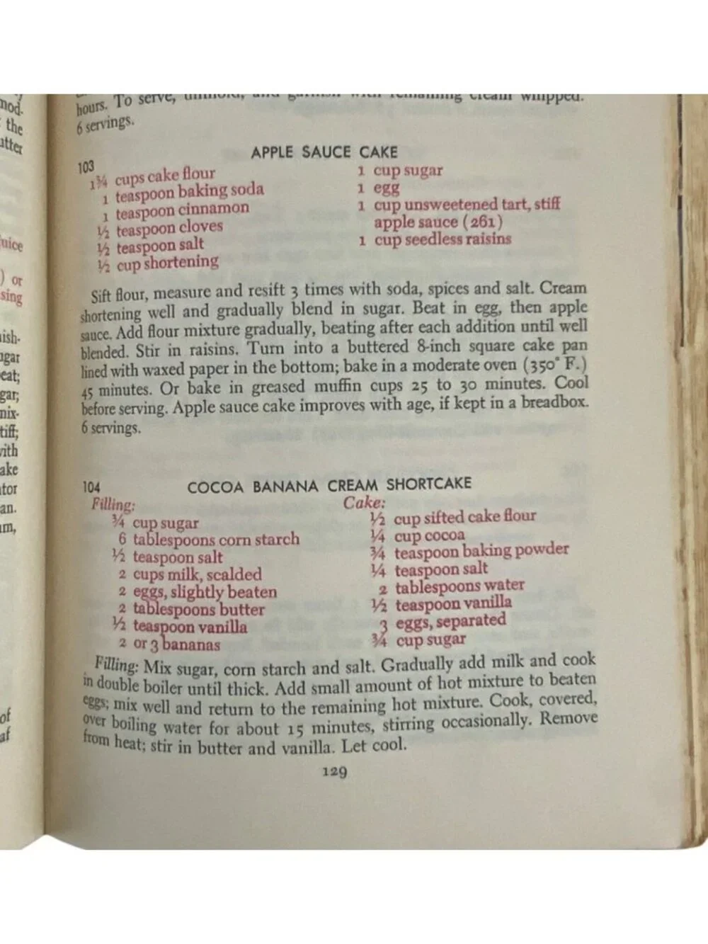 The Modern Family Cook Book By Meta Given New Revised 1958 Book Club Edition